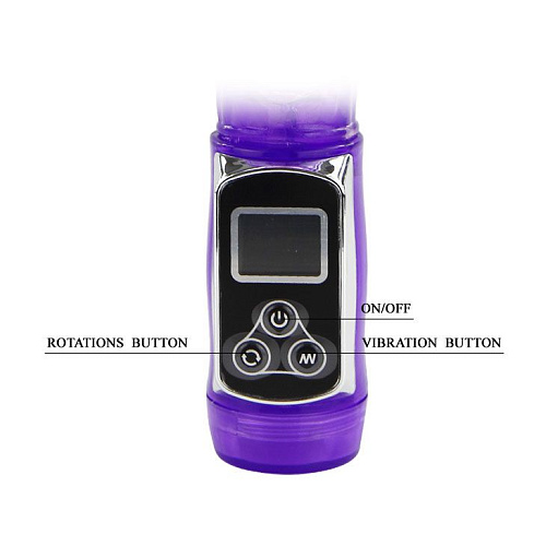 Вибратор фиолетового цвета с ротацией Baile Up and Down Love BW-037552-0603 (24 см)