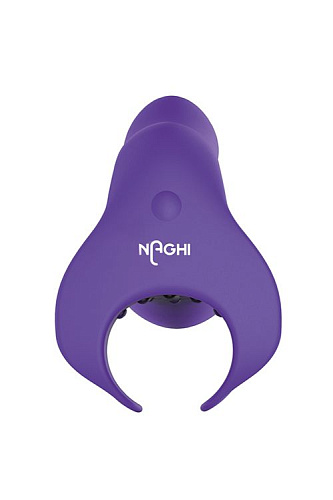 Фиолетовый вибромассажёр-насадка Tonga N 34 RECHARGEABLE COUPLES VIBE 530034