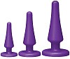 Набор из 3 фиолетовых анальных пробок Doc Johnson Launch! Anal Trainer Set 0500-81-CD