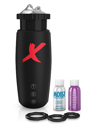 Автоматический мастурбатор-ротик чёрного цвета Pipedream Moto-Bator RD510