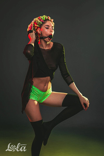 Чёрный силиконовый кляп-шар Lola toys Dolce Vita 1148-01lola