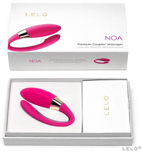 Розовый вибромассажёр Lelo Noa LEL5843