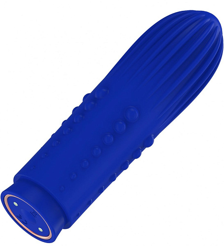 Синяя вибропуля Shots Media BV Turbo Rechargeable Bullet Lush ELE011BLU (9,8 см)