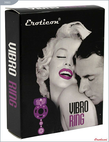 Кольцо с вибрацией и дополнительной стимуляцией Eroticon 31003