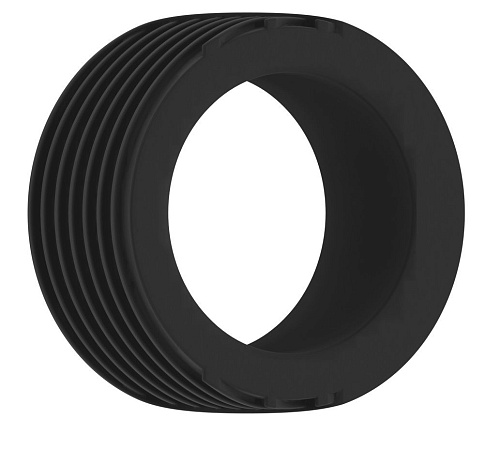 Чёрное эрекционное кольцо Shots Media BV No.42 Cockring SON042BLK