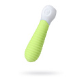 Лаймовый мини-вибратор с рёбрами S-HANDE MINI 2 SHD-050-2G (11,8 см)
