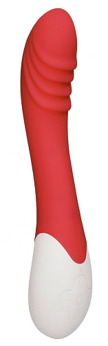 Красный вибратор с функцией нагрева Shots Media BV Frenzy HEA004RED (20,8 см)