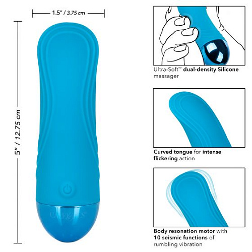 Голубой мини-вибратор California Exotic Novelties Tremble Tickle SE-4401-10-3 (12,75 см)