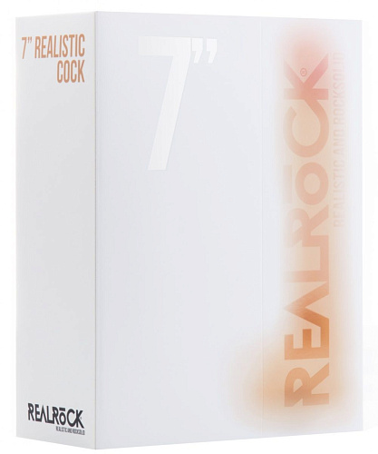 Телесный фаллоимитатор Shots Media BV Realistic Cock With Scrotum 7 Inch REA013SKN (18 см)