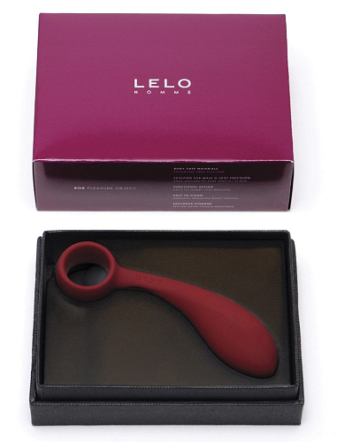 Бордовый стимулятор для мужчин Lelo Bob Bordeaux LEL1050 (9,6 см)