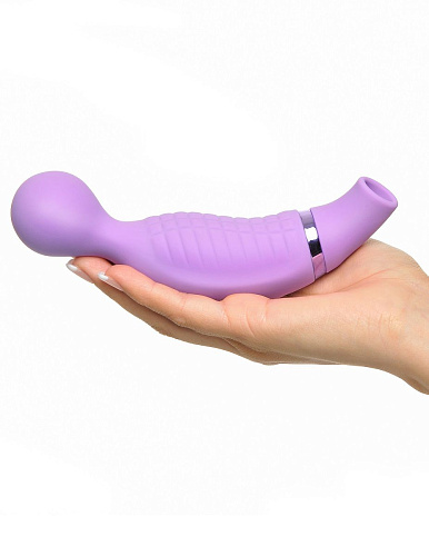 Хай-тек вибростимулятор сиреневого цвета с 3 сменными насадками для вакуумной стимуляции Pipedream Ultimate Climax-Her PD4937-12