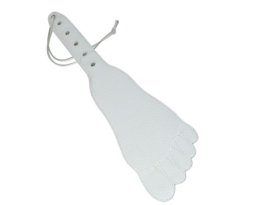 Белая кожаная хлопалка в форме ступни Sitabella 3034-3 (34,5 см)
