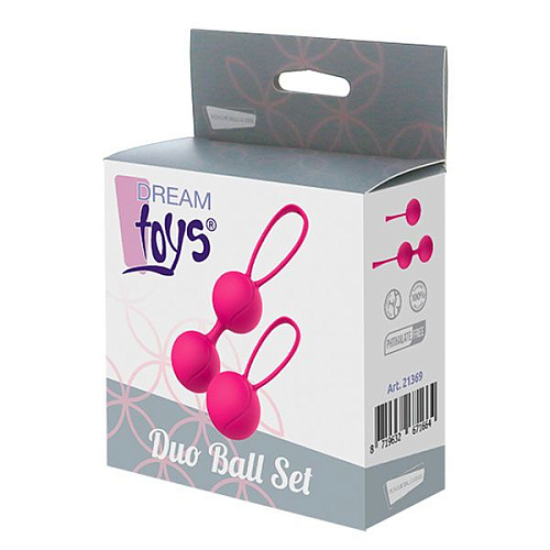 Набор розовых вагинальных шариков Dream Toys PLEASURE BALLS EGGS DUO BALL SET 21369