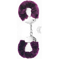 Наручники в фиолетовой меховой опушке Lovetoy LV1501Purple