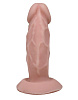 Телесная анальная пробка-фаллос на присоске Eroticon 30393 (11 см)