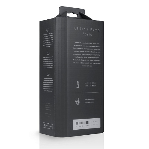 Прозрачная помпа для клитора EDC Wholesale Clitoris Pump Basic SAIZ007