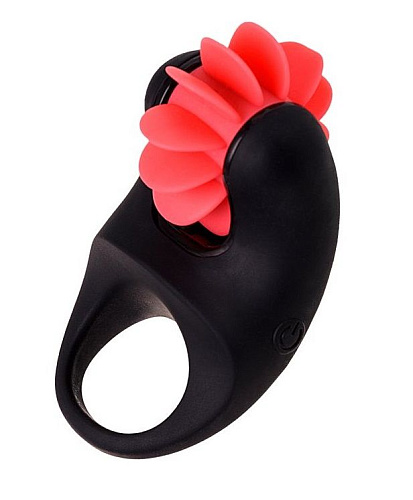 Чёрно-красное эрекционное виброкольцо Erotist 548003