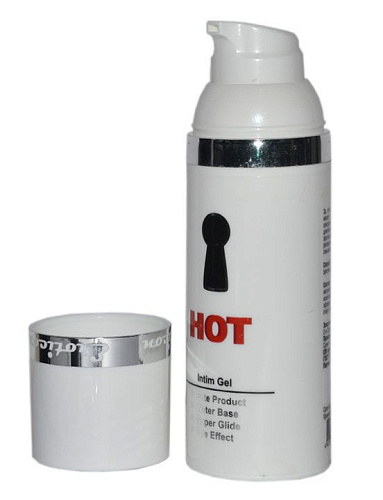 Возбуждающая гель-смазка с женьшенем во флаконе с диспенсером Eroticon Hot 34019