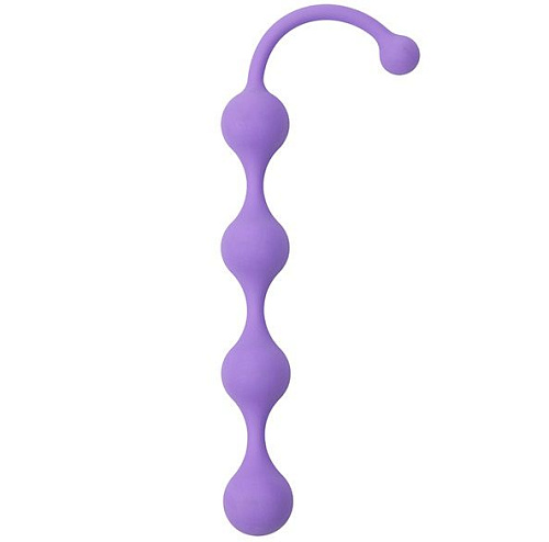 Фиолетовая анальная цепочка Dream Toys SEE YOU FOUR BEADS ANAL 21219 (24 см)