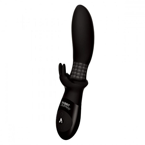 Чёрный анальный вибратор The Rabbit Company BEADED BACKDOOR RABBIT TRC-010BLK