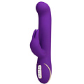Фиолетовый вибратор со стимулятором клитора Orion 0586102 (22 см)