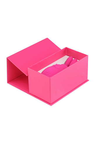 Вибратор рового цвета с движущимися ушками Tokio Design Maro Kawaii 2 TD-1306