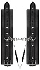 Чёрные наручники с электростимуляцией Shots Media BV Electro Handcuffs ELC016BLK