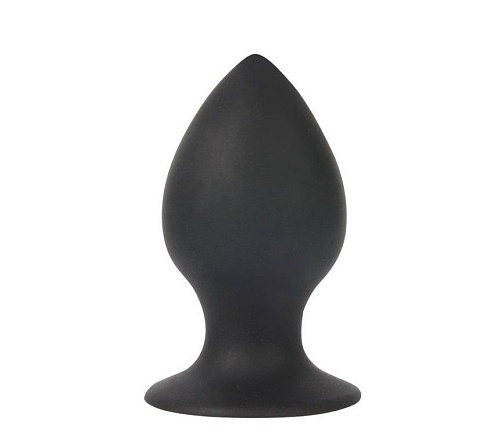 Чёрная анальная втулка Bior toys Sex Expert SEM-55036 (8 см)