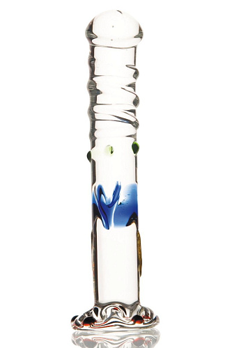 Изогнутый стеклянный фаллос Sexus Glass 912011