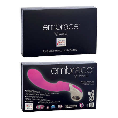 Розовый вибратор California Exotic Novelties Embrace G-wand SE-4610-05-3 (21 см)