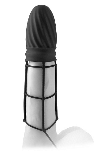 Чёрная насадка Pipedream Silicone Gladiator Extension PD4138-23 (14 см)