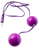 Фиолетовые вагинальные шарики с вибрацией ToyFa 885007