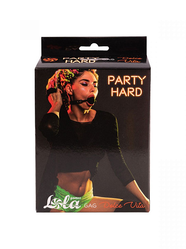 Чёрный силиконовый кляп-шар Lola toys Dolce Vita 1148-01lola