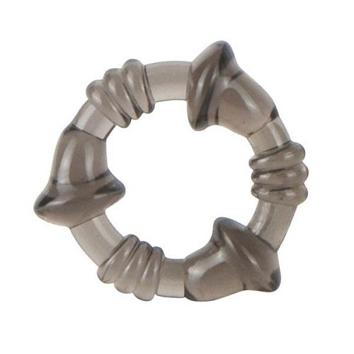 Дымчатое эрекционное кольцо Seven Creations MINI FLEX STRETCHY COCKRING 21-74GR BCD