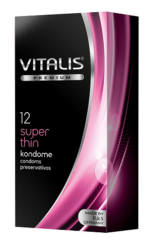 Ультратонкие и прозрачные презервативы R S GmbH VITALIS PREMIUM №12 super thin (12 шт)