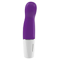 Фиолетовый мини-вибратор OVO D3 WHITE/PURPLE (14 см)