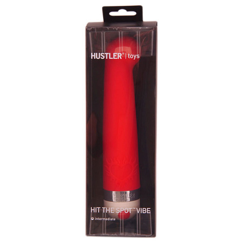 Красный вибромассажёр с загнутой головкой Hustler Hit The Spot Red H25112-11015 (20,5 см)