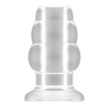 Прозрачная анальная пробка с тоннелем Shots Media BV №49 Small Hollow Tunnel Butt Plug 3 Inch SON049TRA (7,7 см)