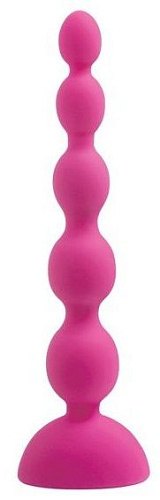 Розовый анальный вибростимулятор Howells Anal Beads L 189022pink (21,5 см)