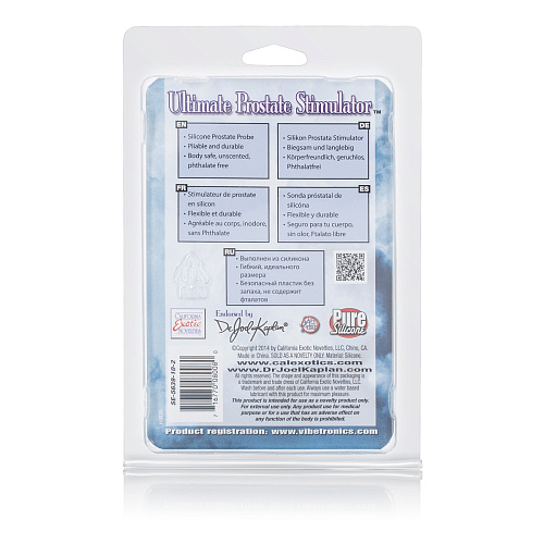 Стимулятор простаты чёрного цвета California Exotic Novelties Dr. Joel Kaplan Ultimate Prostate Stimulator SE-5639-10-2