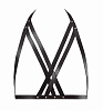 Чёрная упряжь Bijoux Indiscrets Halter Bra Harness 0252