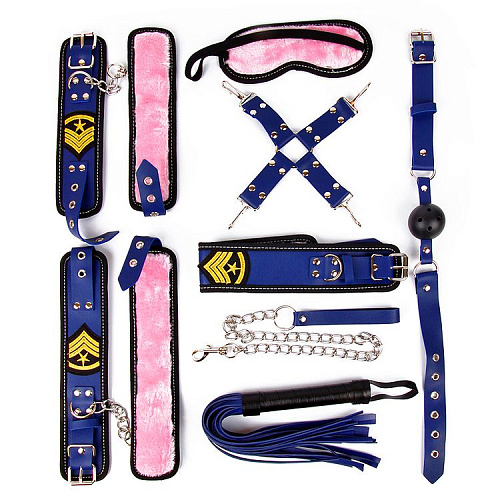 Большой пикантный набор БДСМ-аксессуаров в военной тематике Bior toys NTB-80480