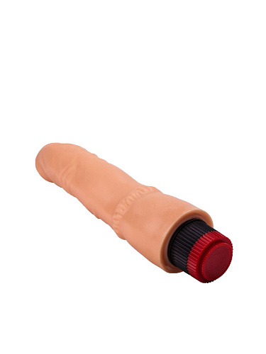 Гелевый вибратор без мошонки телесного цвета LOVETOY (А-Полимер) 110300 (19,3 см)