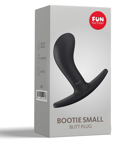 Чёрная анальная пробка Fun Factory Bootie S 24908 (7,5 см)