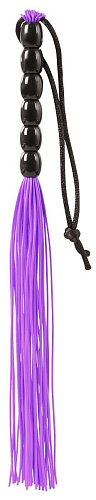 Фиолетовая мини-плеть из резины Blush Novelties Rubber Mini Whip 520010 (22 см)