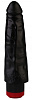 Чёрный реалистичный вибромассажёр Сумерки богов №3 352-03 BX DD (17 см)