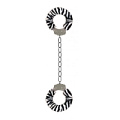 Кандалы с мехом зебры Shots Media BV Furry Ankle Cuffs SHT363ZEB