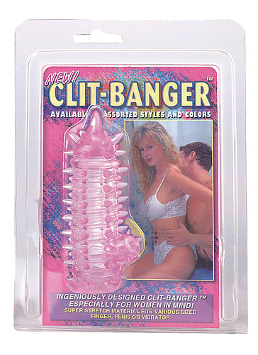 Розовая гелевая стимулирующая насадка Tonga 170032 (10,5 см)