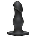 Чёрная анальная пробка Doc Johnson TitanMen The Rumpy 3200-11-BX (16,5 см)