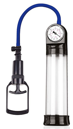 Прозрачная вакуумная помпа с манометром Bior toys Sex Expert SEM-55168